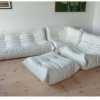 Ensemble 3 fauteuils Togo + repose pieds par L'atelier Artisanal Sète